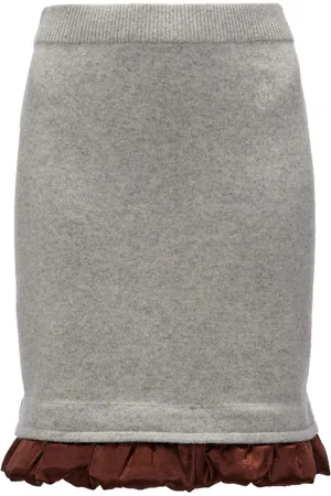 J.W.Anderson Satin-trimmed mini skirt
