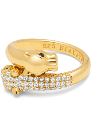 Nialaya Twisted Panther -plated ring