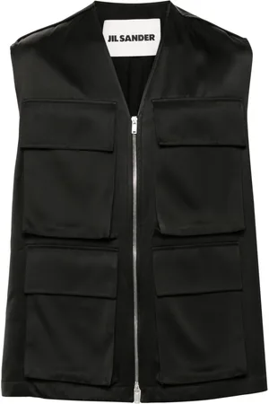 Jil Sander Gabardine-weave gilet