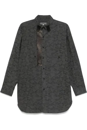 YOHJI YAMAMOTO Floral-jacquard shirt