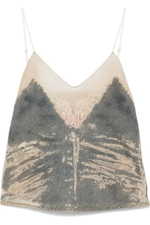 Diesel Distressed-denim tank top