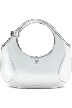 Courrèges Mini Holy metallic-effect tote bag