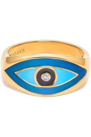 Nialaya Large evil eye ring