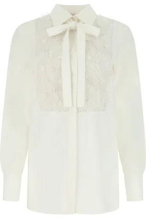 VALENTINO GARAVANI Appliqué-detail long-sleeve shirt