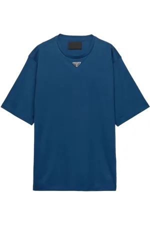 Prada Triangle logo cotton t-shirt