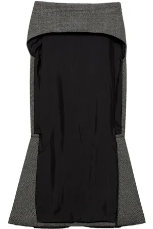 Prada Prince-of-Wales pattern skirt