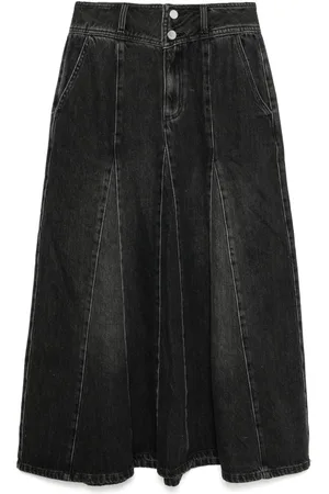 B+AB Flared denim skirt
