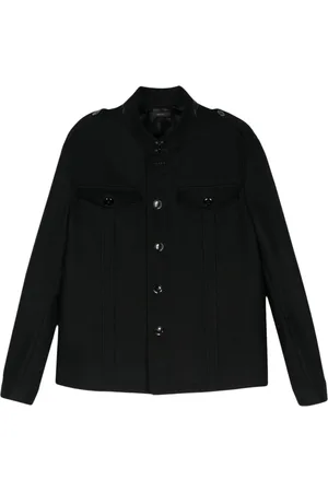 Tom Ford Felted stand-up collar jacket