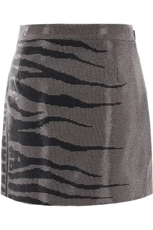 Roberto Cavalli Rhinestone-embellished mini skirt