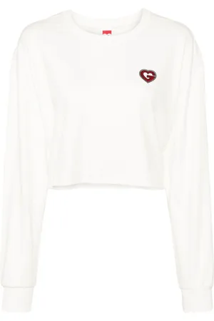 Ground Zero G-Heart cropped cotton T-shirt