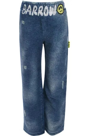 BARROW Logo-print elasticated trousers