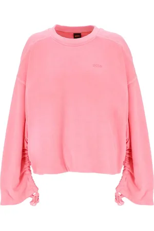 HUGO BOSS Drawstring-cuffs cotton sweatshirt