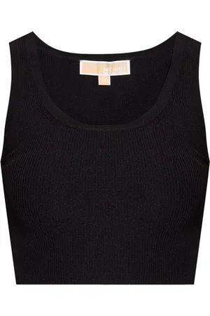 Michael Kors Fine-ribbed cropped tank top