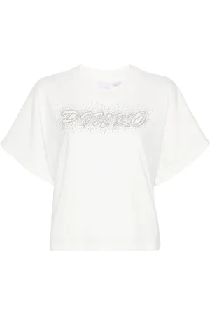 Pinko Studded-logo T-shirt