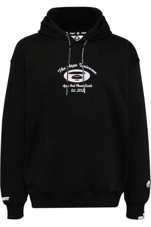 A Bathing Ape Logo print hoodie