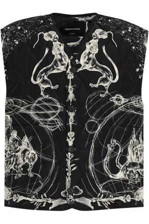 Fabiana Filippi Animal-motifs quilted gilet
