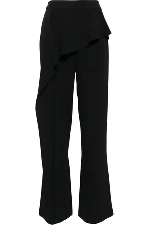 Edward Achour Paris Ruffled-detail flared trousers