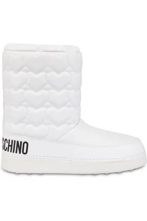 Moschino Heart-motif quilted boots