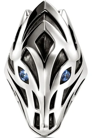 John Hardy Sterling Naga sapphire ring