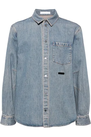 Helmut Lang Curved denim shirt