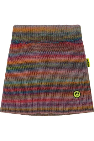 BARROW Striped knit skirt