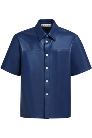 Marni Short sleeve leather shirt