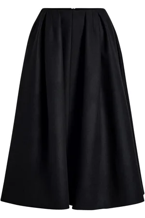 Patou Pleated midi skirt