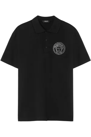 VERSACE Medusa embroidered polo shirt
