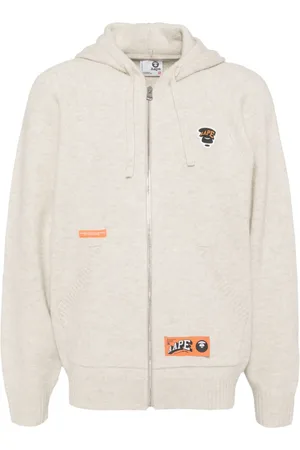 A Bathing Ape Moonface-logo zip-up cardigan