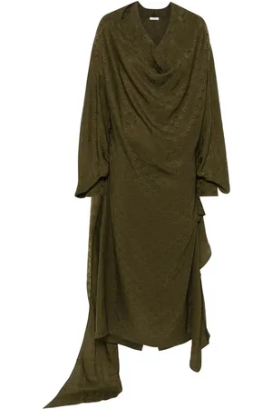 Salvatore Ferragamo Monogram silk dress