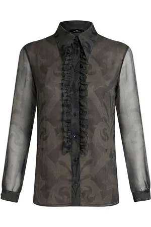 Etro Printed ruched shirt
