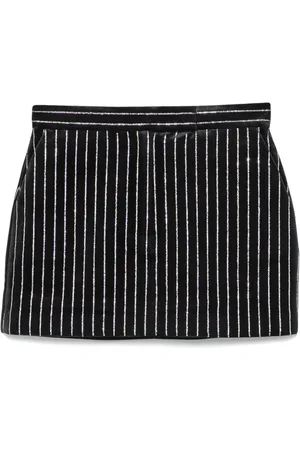 ALEX PERRY Crystal-embellished velvet mini skirt