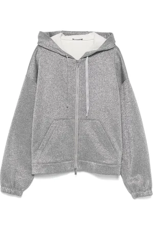 PESERICO SIGN Metallic-effect hoodie