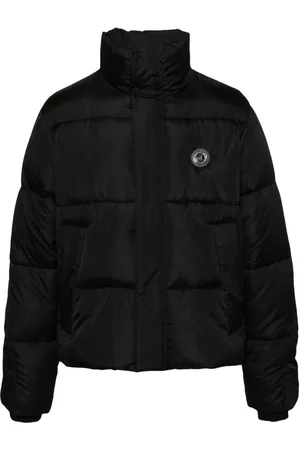 Roberto Cavalli Appliqué-logo padded jacket