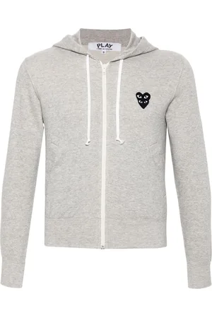 Comme des Garçons Mélange-effect cotton hoodie
