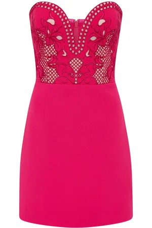 Rebecca Vallance Claudia floral-embroidery mini dress