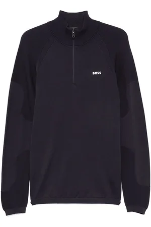 HUGO BOSS Rubberised-logo sweater