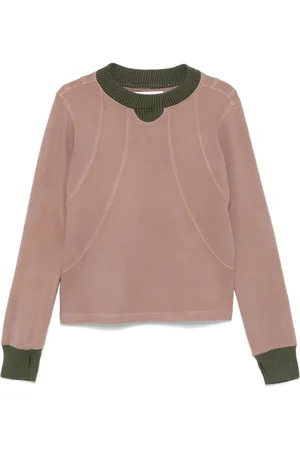 Charlie Constantinou Panelled waffle sweatshirt