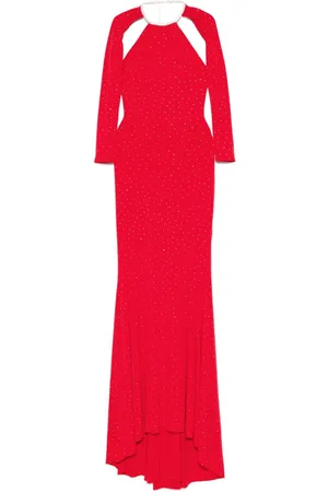 NISSA Crystal-embellished gown