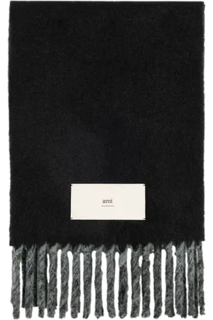 Ami Fringed double sided scarf