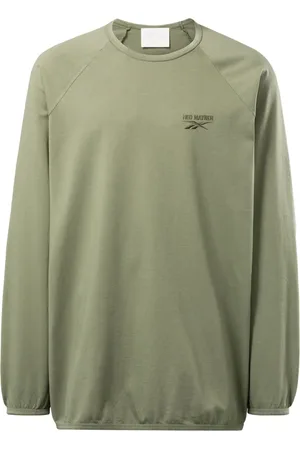 Reebok Logo-embroidered raglan long sleeves T-shirt
