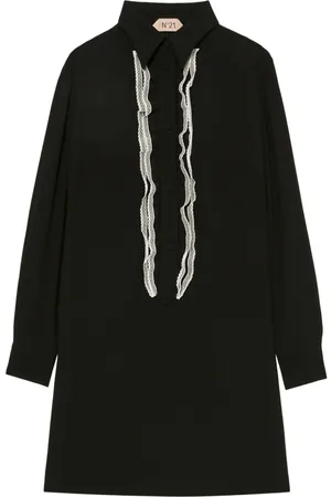 Nº21 Lace-trimmed minidress