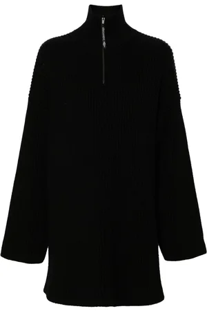 Balenciaga Logo-appliqué ribbed jumper