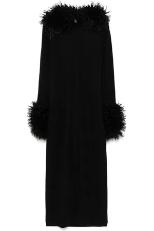 Twin-Set Ribbed midi dress