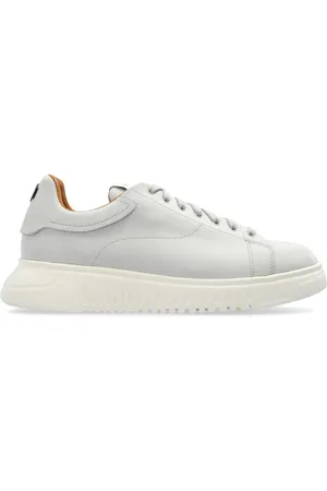 Emporio Armani Lace-up leather sneakers