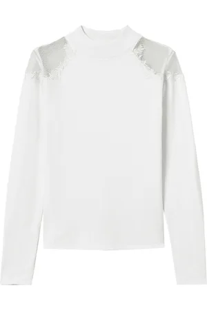 Twin-Set High-neck embroidered sweater