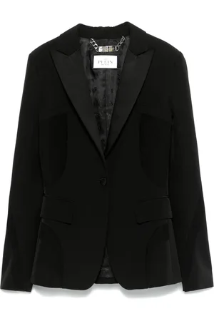 Philipp Plein Sheer-panelled blazer