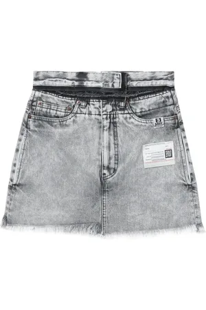 Maison Mihara Yasuhiro High-rise denim mini skort