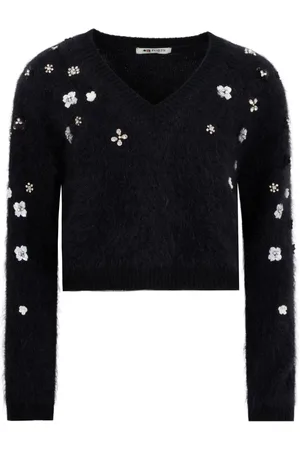 PORTS 1961 Mohair-blend v-neck sweater