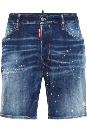 Dsquared2 Paint-splatter shorts